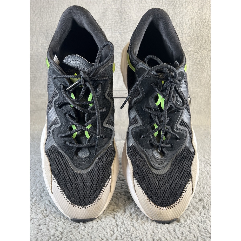 adidas Ozweego Sneakers Men's Sz 12 Core Black Neon Green Gray Orange GV7379 - Picture 3 of 8